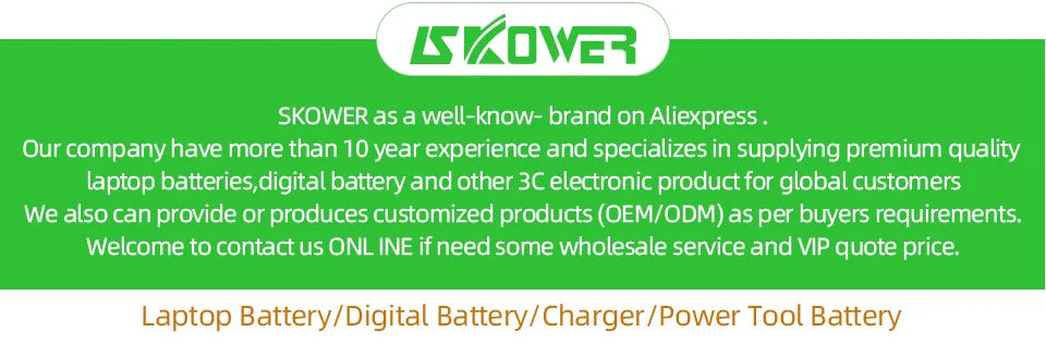 SKOWER AC14B8K Replacement Battery – Acer Nitro 5, Aspire, ES1, V3 Series