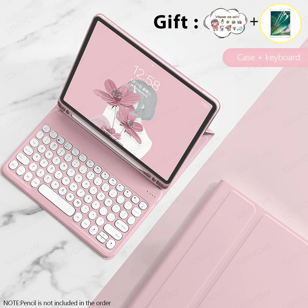 Bluetooth Keyboard & Mouse Case for iPad – Pro, Air, 10th Gen, Mini