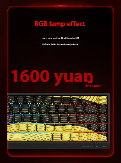 Madlion Mad 60He / 68He Magnetic Switch Mechanical Keyboard – Hall Effect, Wired, RGB, Esports