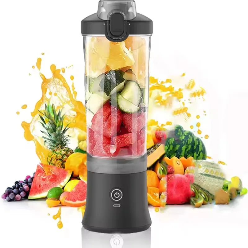 Portable Blender 600ML | USB Rechargeable 4000mAh | Smoothie & Juicer