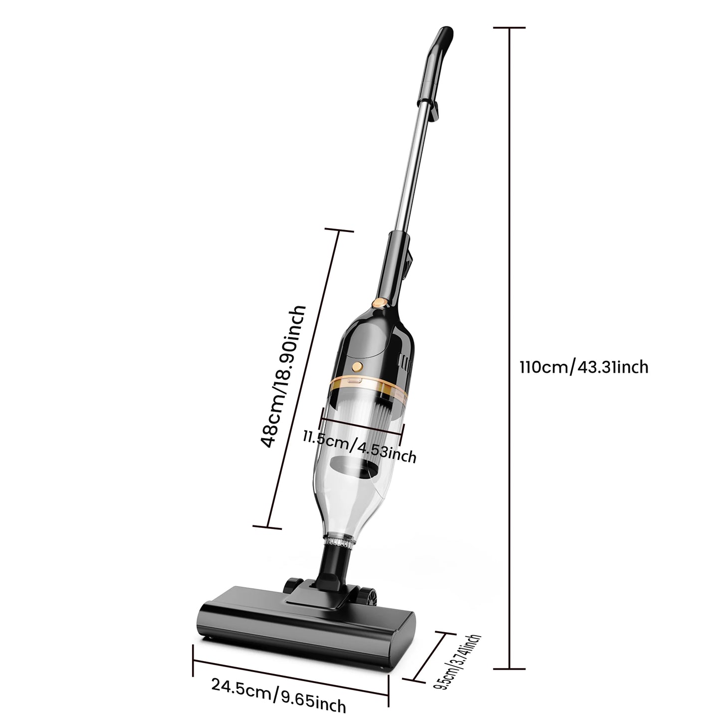 INSE R7 Corded Vacuum Cleaner 600W | 20KPa Suction | 2-in-1 Handheld Stick
