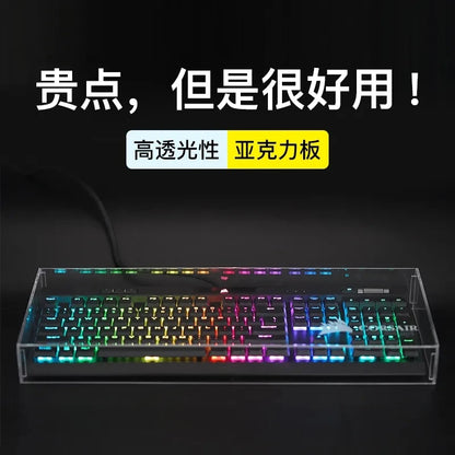 Keyboard Dust Proof Cover New Acrylic Capacitive For Mechanical Gaming Keyboard 104 Keys Mouse Protection Transparent Cover