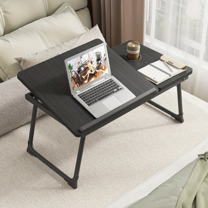 Foldable Laptop & Dining Tray Table – Adjustable Bed & Sofa Notebook Stand
