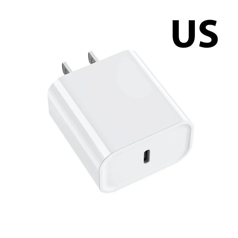 40W USB-C Fast Charger - Dual Port PD Quick Charge Wall Adapter