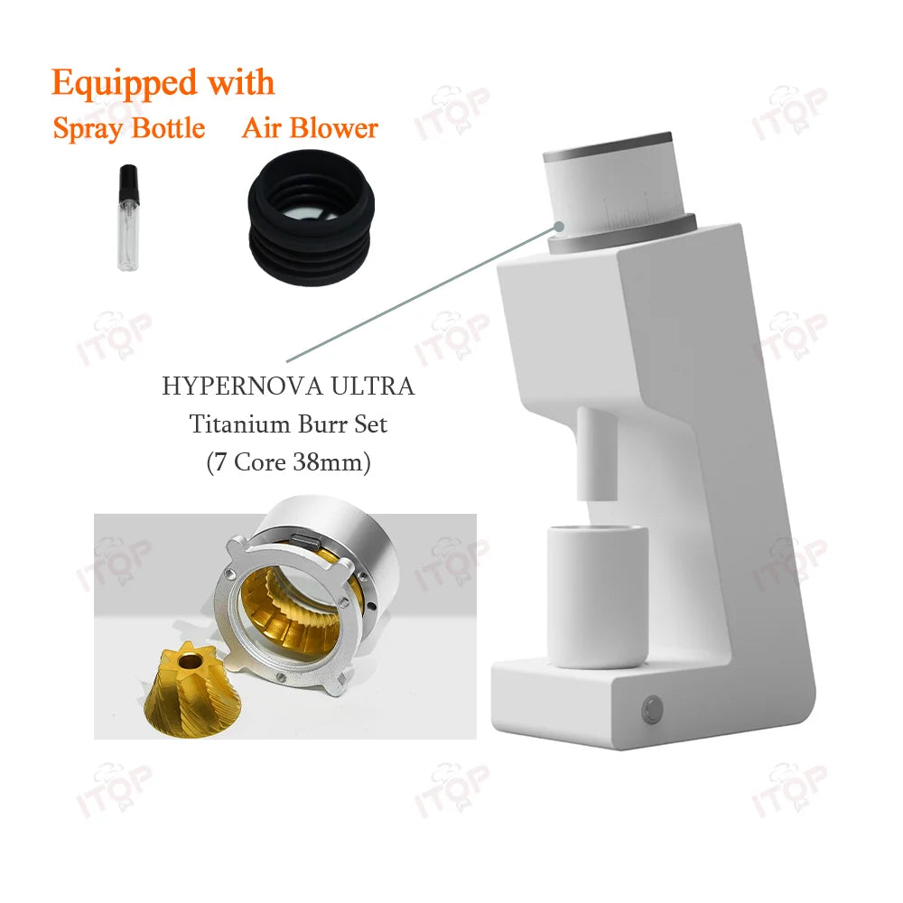ITOP Electric Coffee Grinder | 64mm Flat Burr | 40 Settings | EU 220V