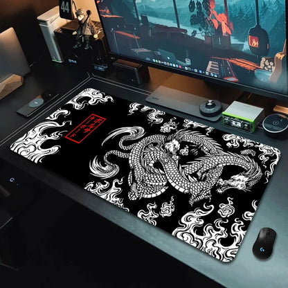 Japanese Dragon XXL Gaming Mouse Pad – Anime Desk Mat 900x400mm