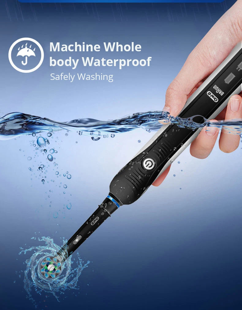 Oral-B Pro 4000 Electric Toothbrush – 3D Action, Pressure Sensor, 4 Modes, Gum Care, Waterproof
