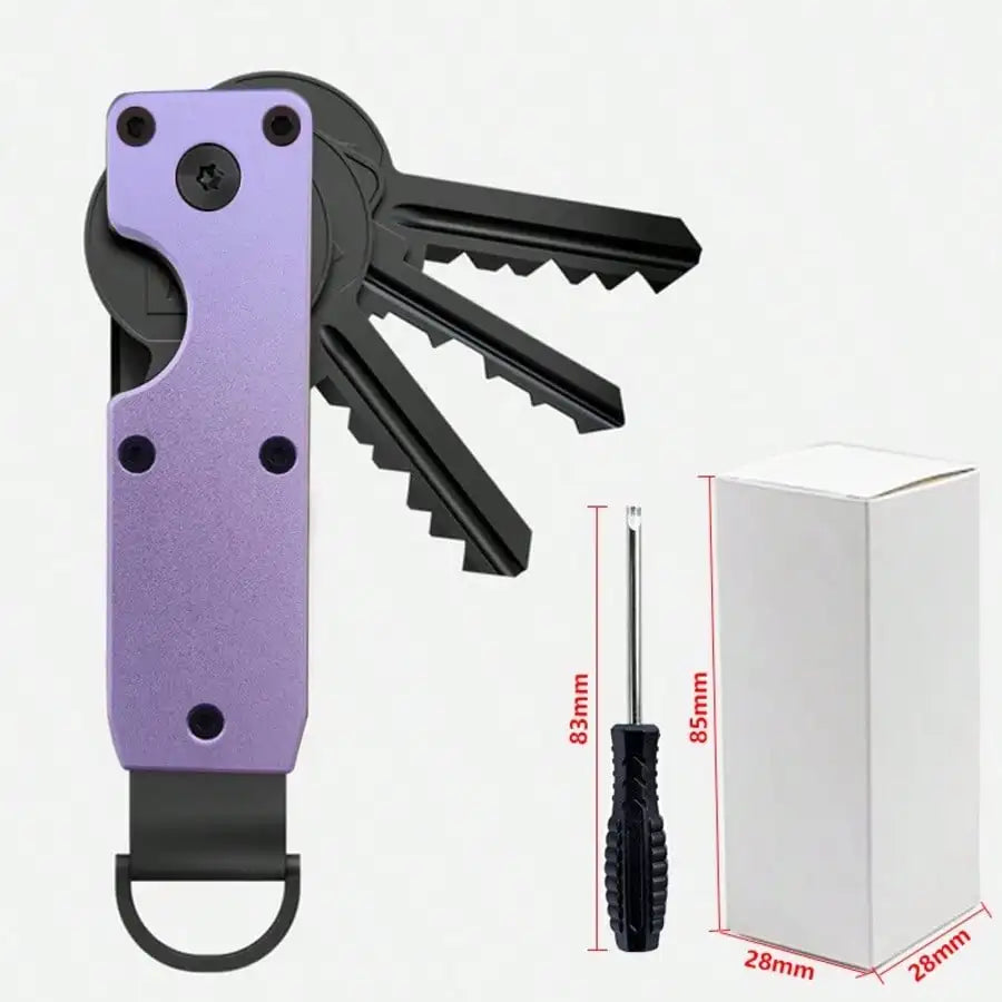 Aluminum Alloy Key Organizer – Compact EDC Keychain