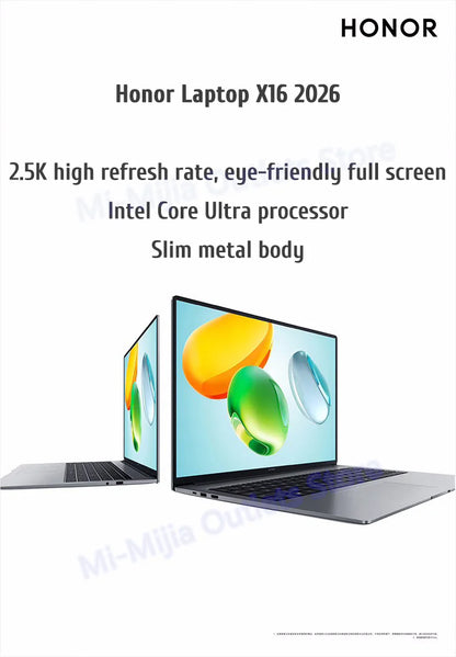HONOR MagicBook X14 / X16 2026 — Intel Ultra 5, 24GB RAM, 1TB SSD, 120Hz, Windows 11 Pro