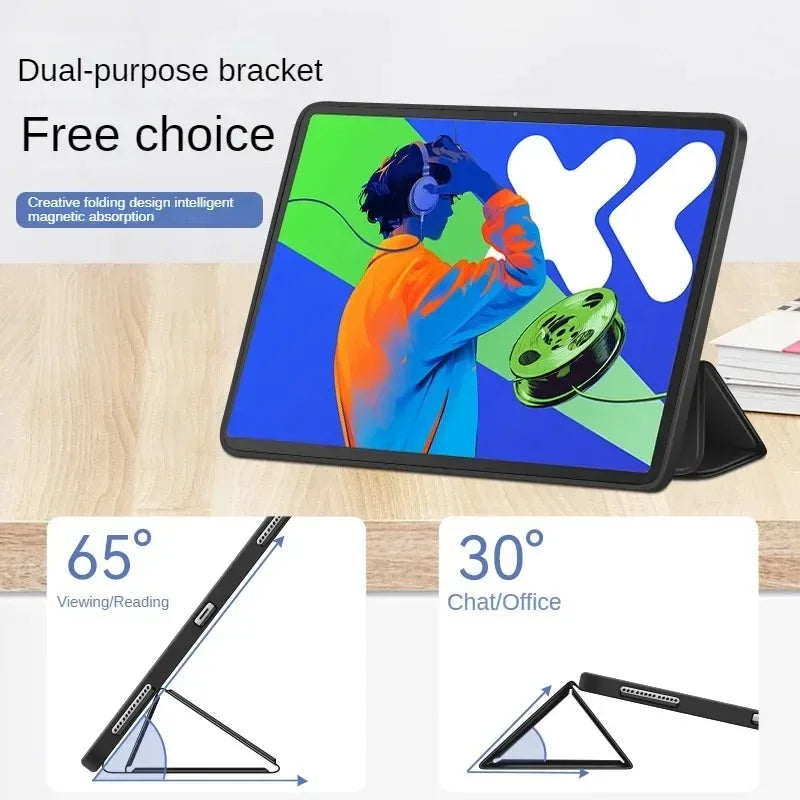 Lenovo Xiaoxin Pad Pro 12.7" 2025 Case – Trifold Magnetic PU Leather Stand Cover