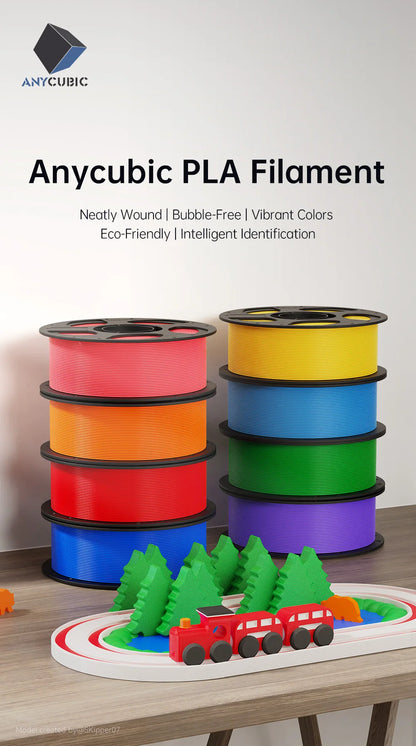 ANYCUBIC PLA 3D Printer Filament – 5KG / 1.75mm, Eco-Friendly, EU & US Warehouse, For Kobra S1C / K3C