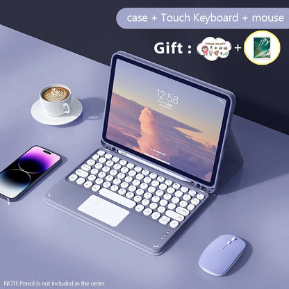 Bluetooth Keyboard & Mouse Case for iPad – Pro, Air, 10th Gen, Mini