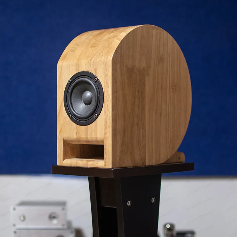 Personalized R.E.D. Shopping Nautilus speaker box with 3-inch solid wood bookshelf speaker cabinet for DIY audio projects