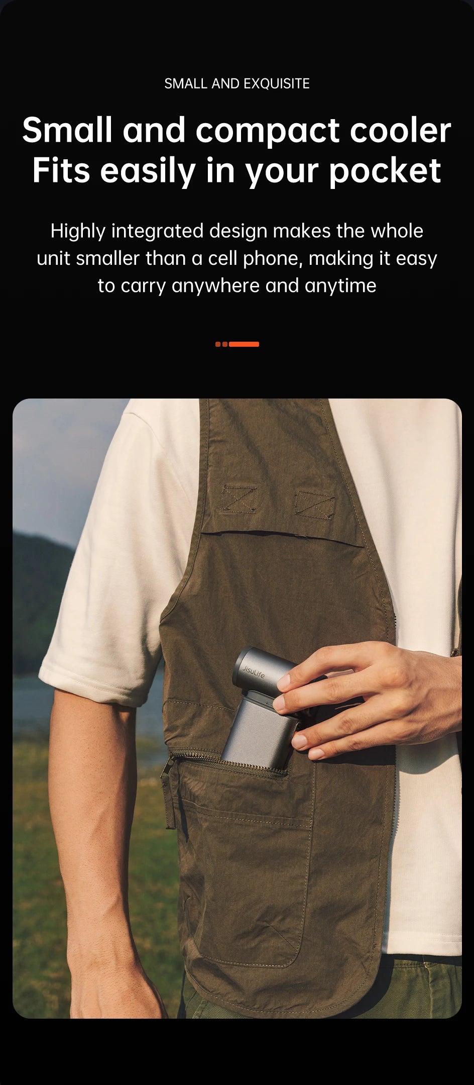 JISULIFE Portable Turbo Handheld Fan – 9000mAh, 100 Wind Speeds, LED Display, Outdoor Camping Fan (FA55)