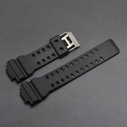 Silicone Replacement Watch Strap for Casio G-Shock GA-100/110/200/400/700 – 16mm Resin Band