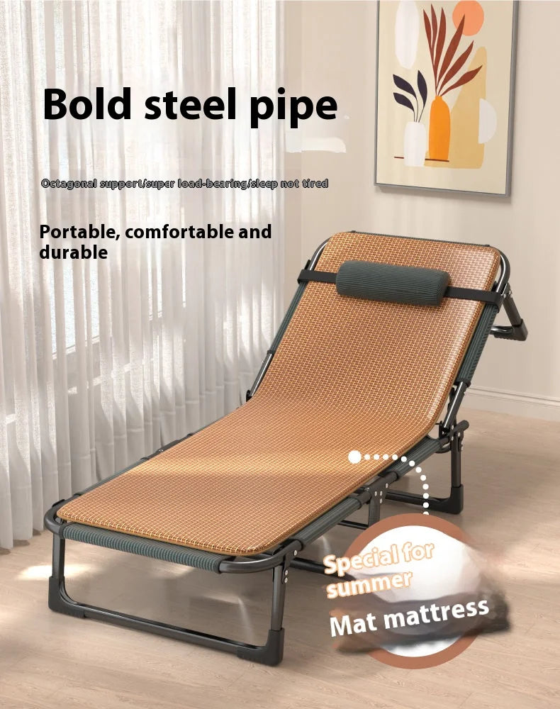GIANXI Foldable Outdoor Recliner Bed – Lightweight Portable Camping Lounger, Easy Storage