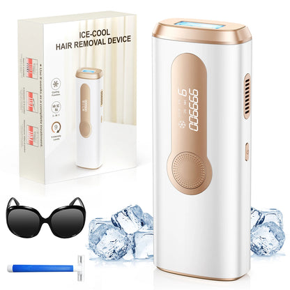 IPL Hair Removal Device – 990,000 Flashes, Permanent Painless Hair Remover for Men & Women, Body & Face