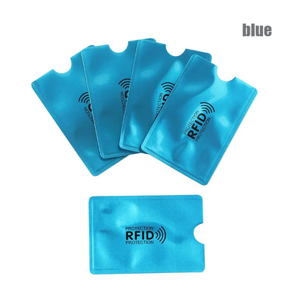 RFID Blocking Card Sleeve Protectors – 5 Pack