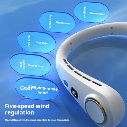 H9 Portable Neck Fan – Hands-Free Personal Cooling, Compact, Travel & Home