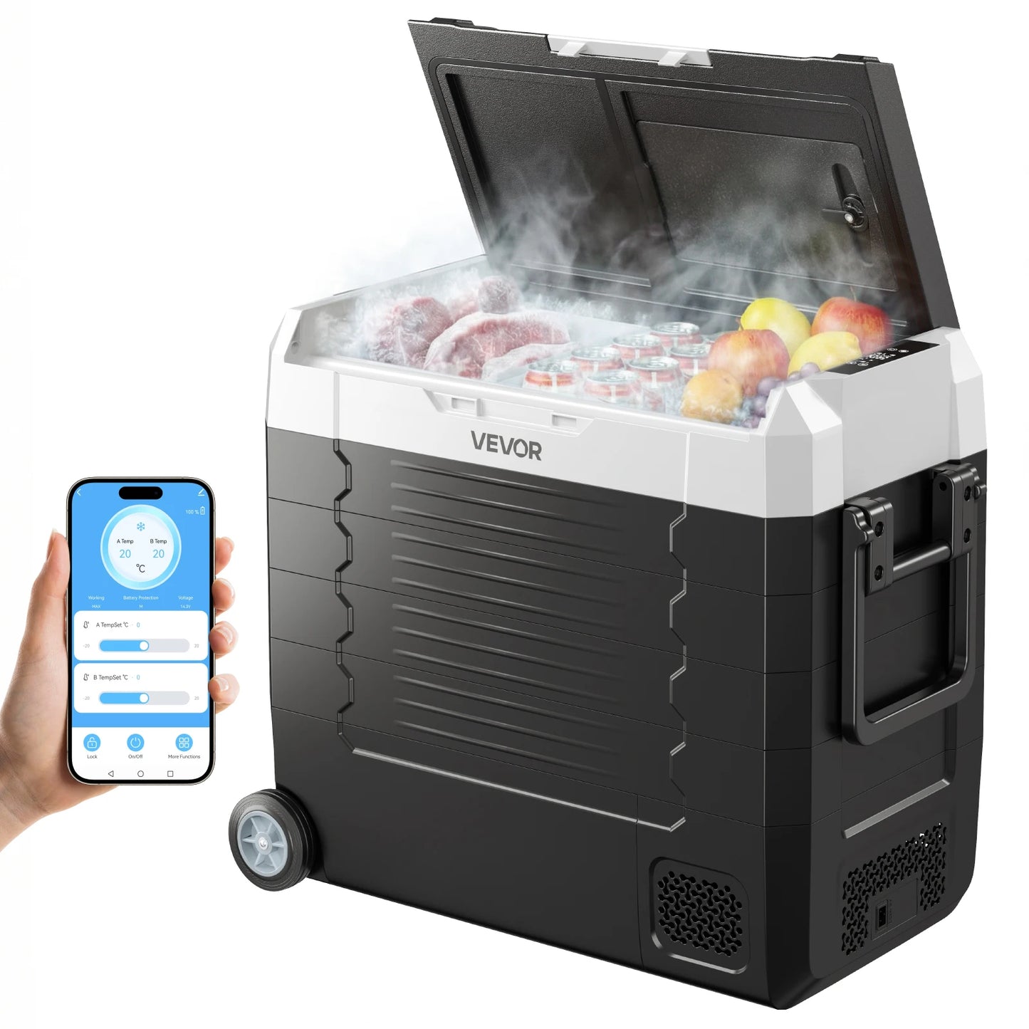 SucceBuy Portable Car Refrigerator & Freezer | 20–55L | DC 12V/24V & AC 110-240V | EU Stock