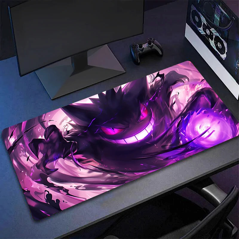 Gengar Anime Mouse Pad – Large Gaming Mousepad, XXL Desk Mat, Rubber Base, Multiple Sizes