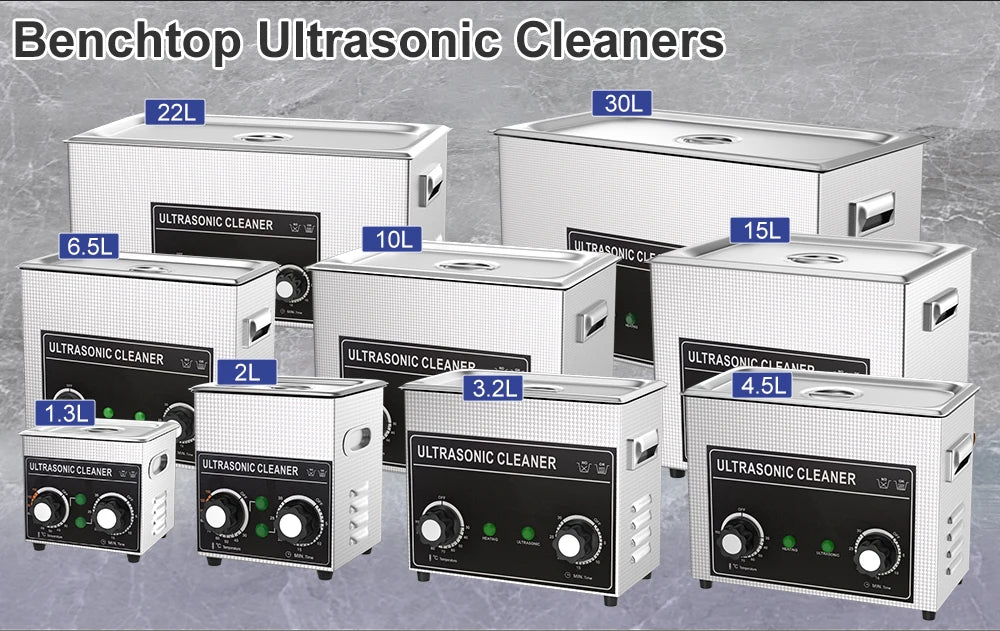Ultrasonic Cleaner 1.3L–30L | 40KHz 220V EU Plug | Professional Ultrasound Bath