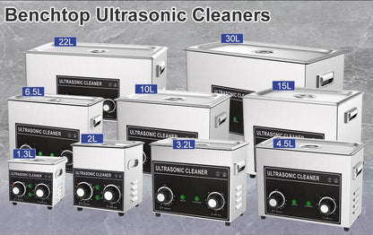 Ultrasonic Cleaner 1.3L–30L | 40KHz 220V EU Plug | Professional Ultrasound Bath