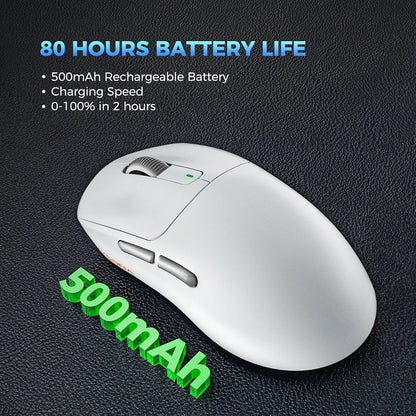 Kysona M600 Wireless Gaming Mouse – PAW3395, 26000 DPI, 55g, Bluetooth, 6 Buttons