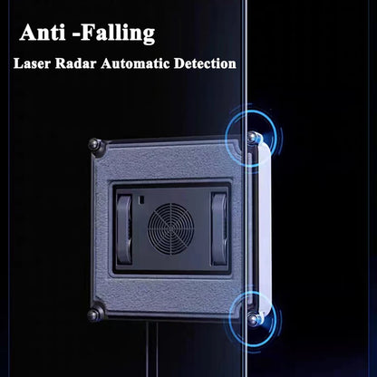 Robot Window Cleaner with Water Sprayer & Remote Control – Smart High Suction for Windows & Walls