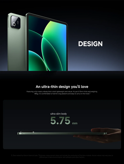 Xiaomi Pad 8 Global Version – 11.2" 3.2K 144Hz IPS, Snapdragon 8s Gen 4, 128GB, 9200mAh, WiFi