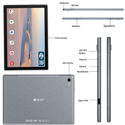 10.1" Android 12 Tablet – Octa Core, 8GB RAM, 128GB, 4G LTE, Dual SIM, GPS, Google Play