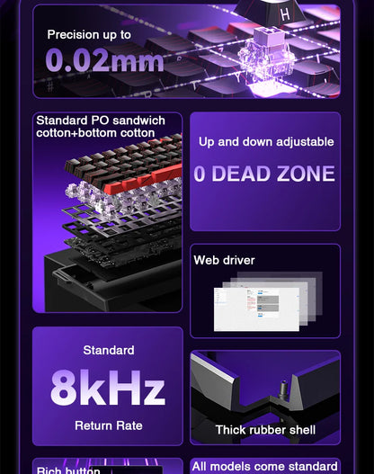AULA WIN60 / WIN68 HE Magnetic Switch Gaming Keyboard – Rapid Trigger, RGB, Hotswap