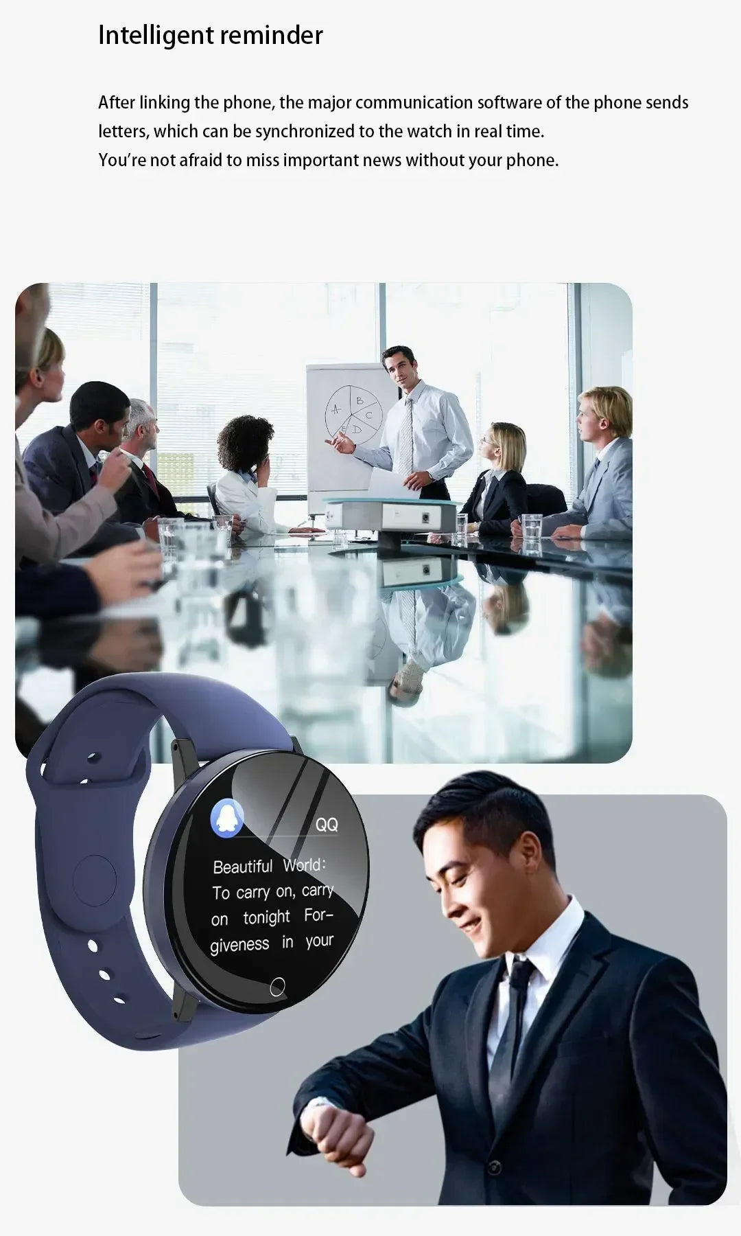 R.E.D. Shopping D18 Smartwatch with circular color screen, multiple sport modes, call and music control features.