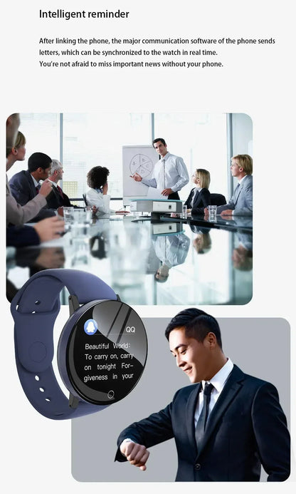 R.E.D. Shopping D18 Smartwatch with circular color screen, multiple sport modes, call and music control features.