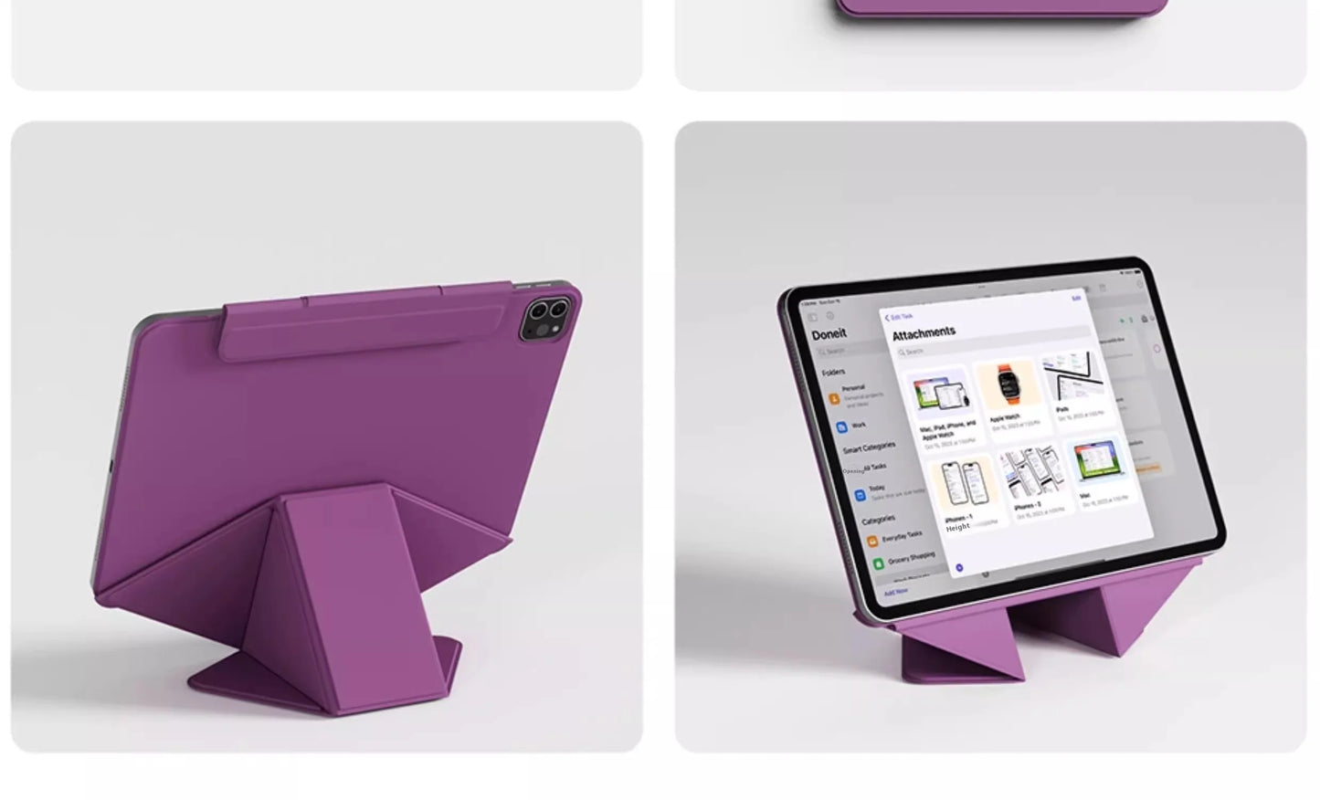 Smart Folio iPad Case | Magnetic | iPad 10th–11th, Air 11/13, Pro 11/12.9/13, Mini 6/7 | 4 Colors