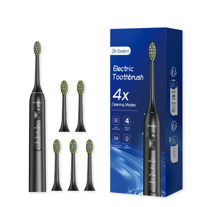 DrYadent YD05 Sonic Toothbrush – 6 Brush Heads, 4 Modes, 30-Day Battery