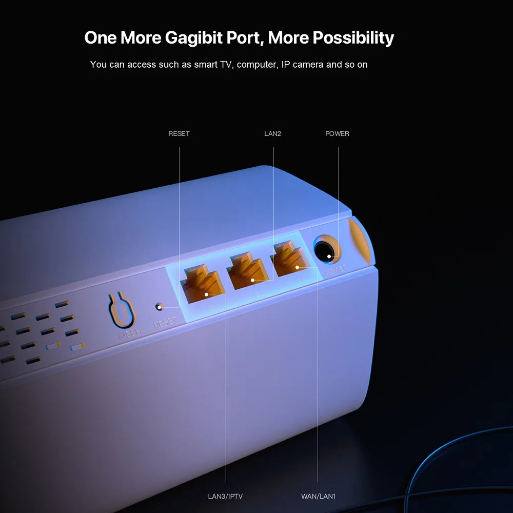 Tenda AX3000 WiFi 6 Mesh Router – EX/MX12 | 2.4G + 5GHz | Full Gigabit | Signal Repeater