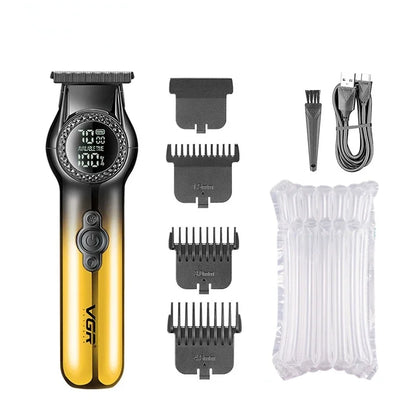 VGR V-990 Professional Hair Clipper – Gold & Black, With or Without Box