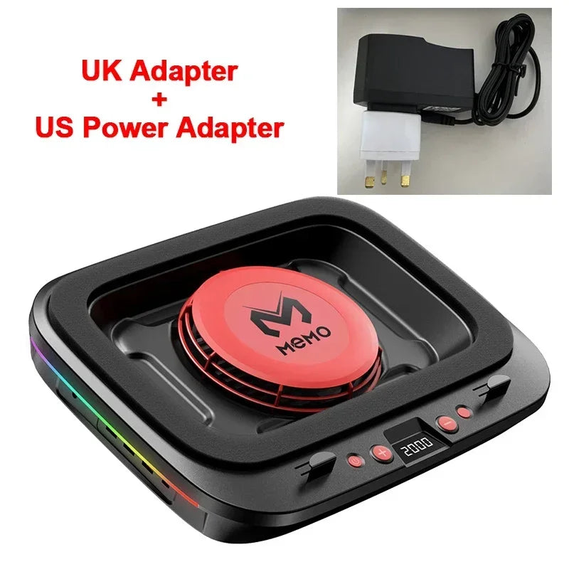 FL08 Laptop Cooling Pad – Powerful Adjustable Fan, Strong Airflow, Gaming Cooling Stand | AU/EU/UK/US Plug