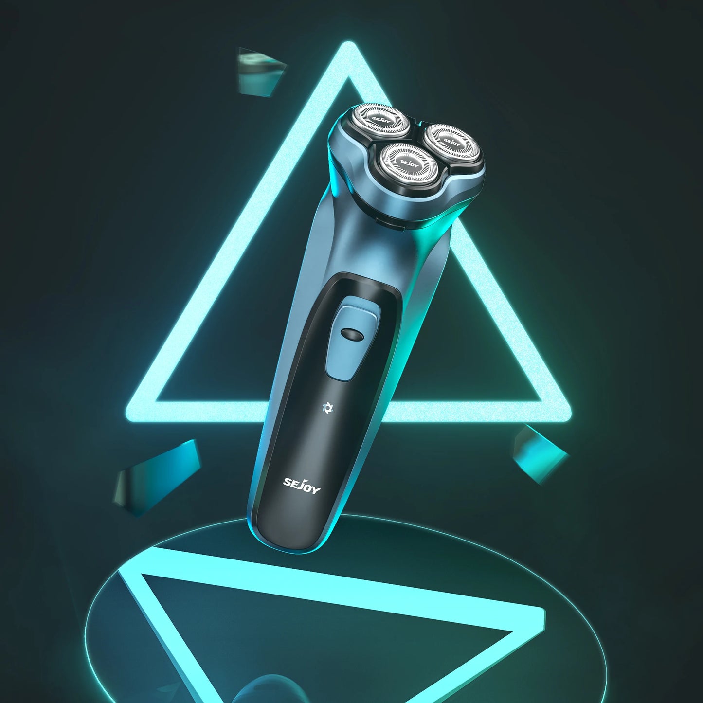 Sejoy 3D Floating Electric Shaver for Men – Triple Blade, Wet/Dry, 85min, Fast Charge