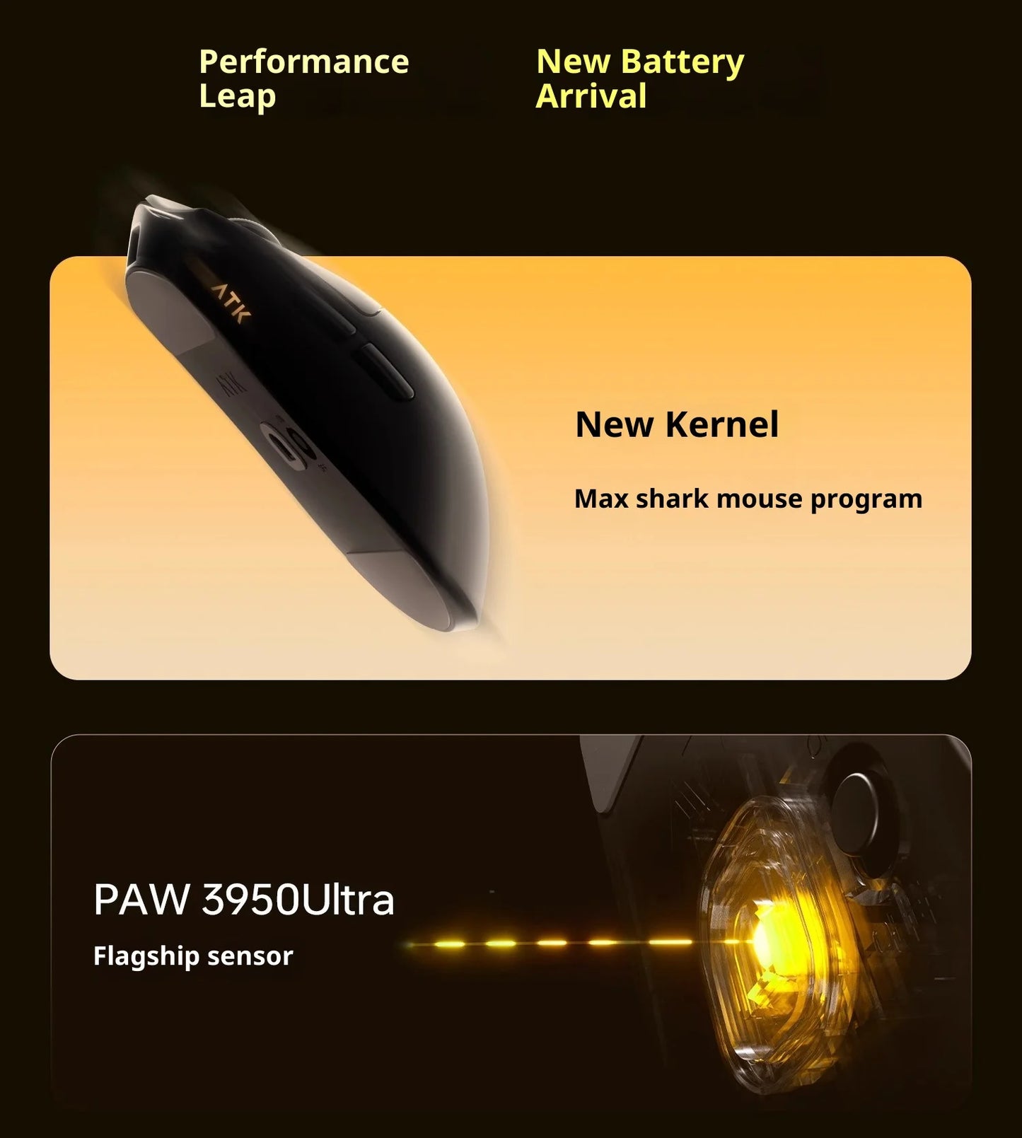 ATK X1 V2 Ultimate 2.0 Wireless Gaming Mouse – PAW3950 Sensor, 750 IPS, 54g Lightweight