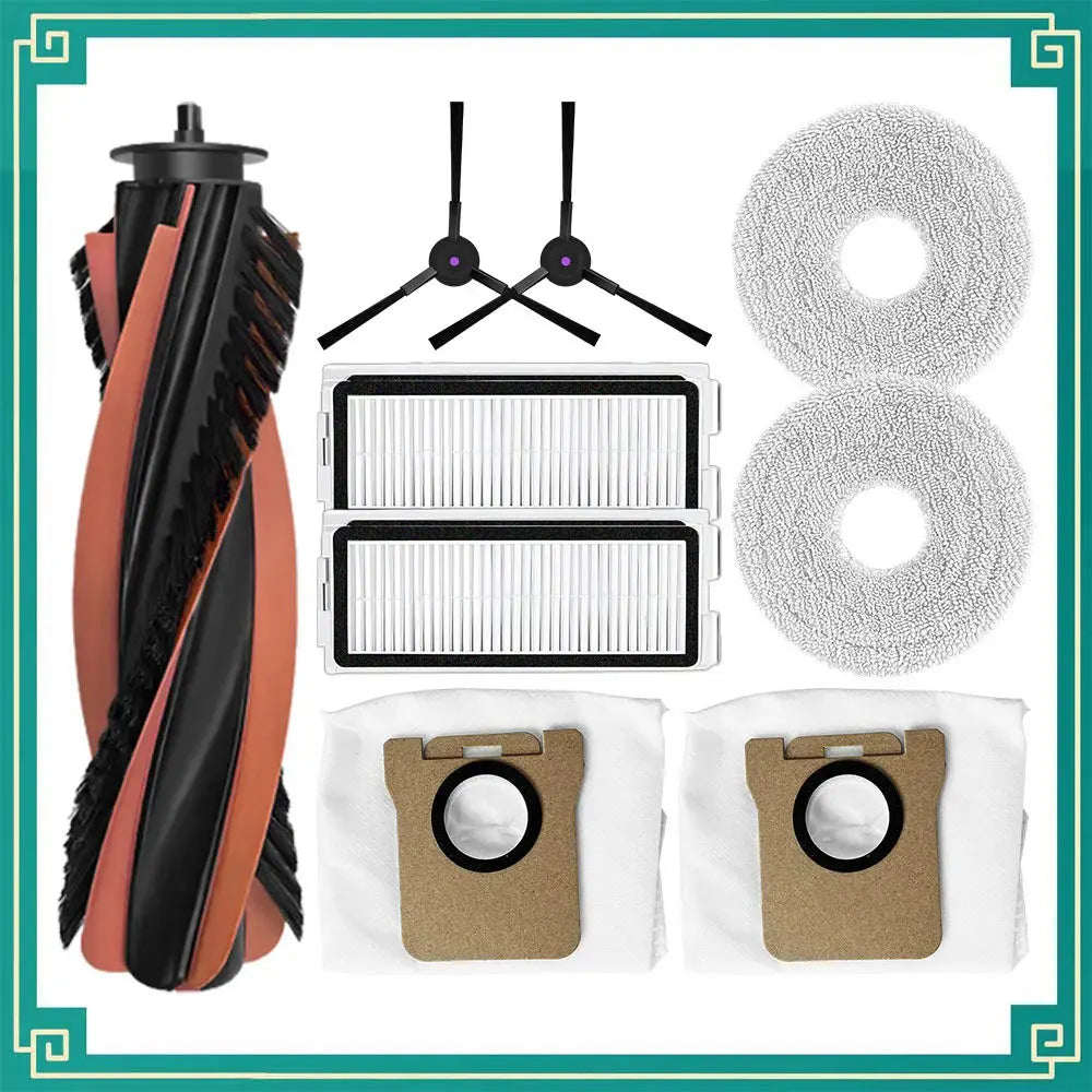 JONR P20 PRO / T5 Pro Robot Vacuum Replacement Parts | Main Brush, Side Brush, HEPA Filter, Mop Cloth