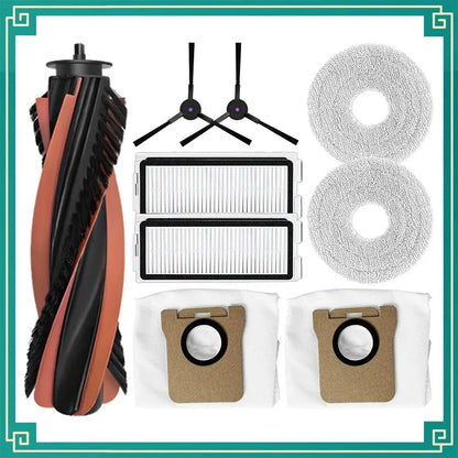 JONR P20 PRO / T5 Pro Robot Vacuum Replacement Parts | Main Brush, Side Brush, HEPA Filter, Mop Cloth