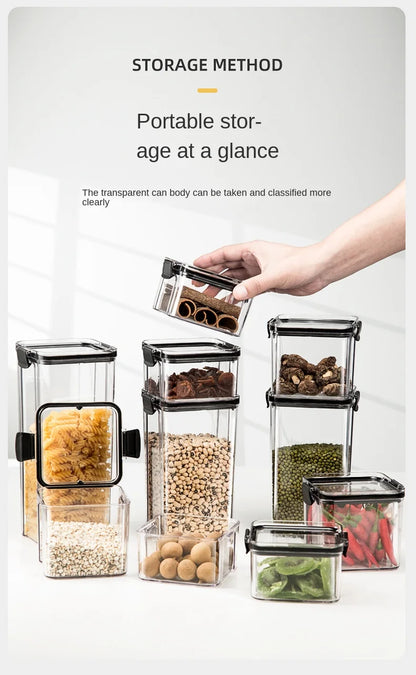Airtight Kitchen Storage Jars | Moisture-Proof PET Containers 460ml–1800ml