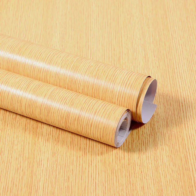 Self-Adhesive Waterproof Wood Effect Wallpaper Roll – PVC Vinyl