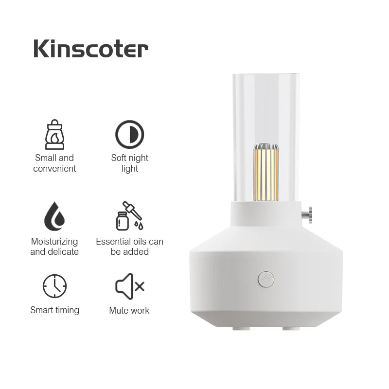 KINSCOTER USB Mini Aroma Diffuser & Ultrasonic Humidifier – 120ml/150ml Bedroom Diffuser