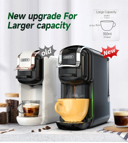 HiBREW H2B Cold & Hot Coffee Maker | 5-in-1 | Nespresso & Dolce Gusto Compatible | EU 220V