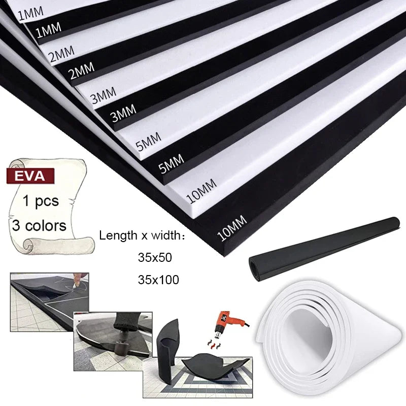 EVA Foam Sheets for Cosplay & Crafts – 1/2/3/5/10mm Thickness
