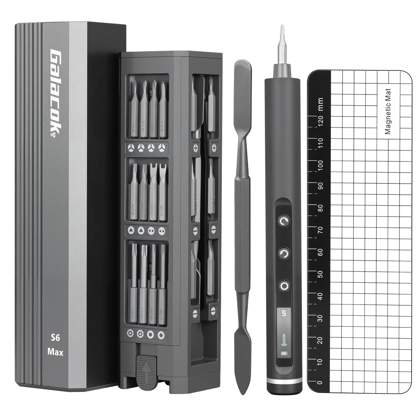 49-in-1 Electric Screwdriver Set – 5 Torque Settings, Magnetic Bits