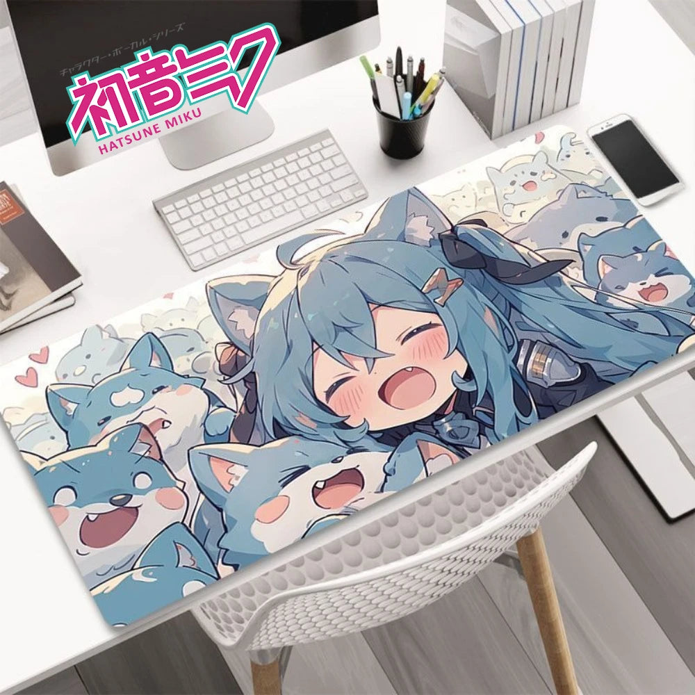 Hatsune Miku XXL Gaming Desk Mat – Anime Mouse Pad, Non-Slip